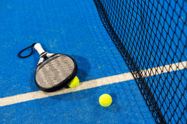 istock paddle balls and racket. sport 1995878800
