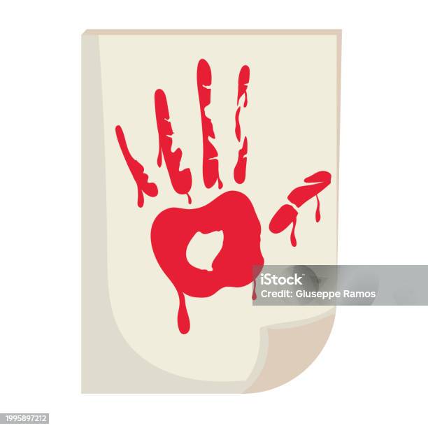 Red Hand No Sign Red Hands Stock Illustration - Download Image Now - Abuse, Alertness ...