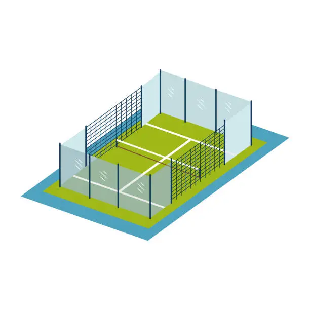 Vector illustration of Padel count top