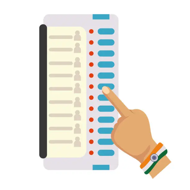 Vector illustration of India General Elections