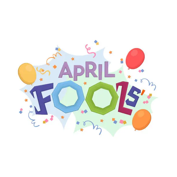 Vector illustration of April Fools