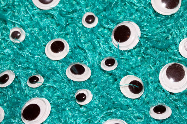 Funny Wiggle Google Eyes on Fabric