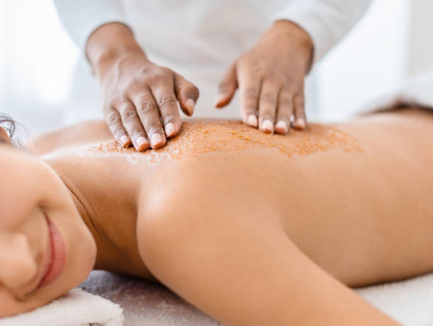 istock Unrecognizable woman receiving a rejuvenating back scrub 1996004776