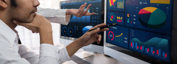 istock Analyst working on BI dashboard on computer monitor. Trailblazing 1996005859