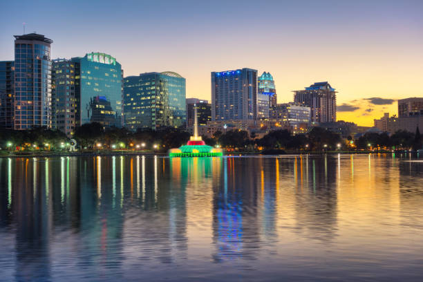 istock Downtown Orlando Florida Skyline Sunset 1996049441