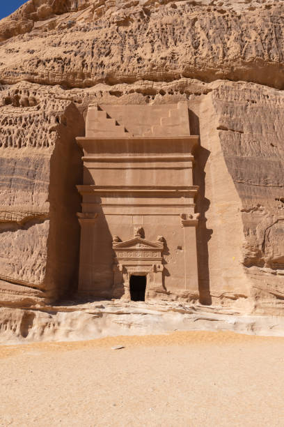 istock Nabatean rock cut ruins at the Hegra archaeological area. 1996076099