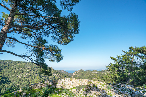 Scenic views from Pedasa (Pedasus, Pedasos), was a town of ancient Caria. It was a polis (city-state)and  was a member of the Delian League, near Bodrum.