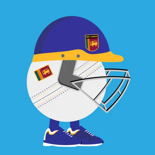 Vector illustration of Sri Lanka cricket