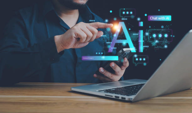 istock Ai technology, businessman show virtual graphic Global Internet connect Chat with AI,Artificial Intelligence.Chat bot,using command prompt for generates something,Futuristic technology transformation. 1996322868