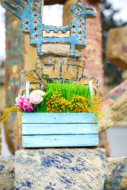 istock Wooden Planter Box With Flower-filled Planter 1996346750