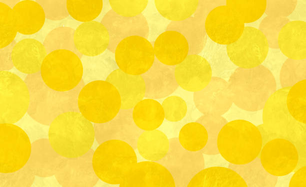 istock Oil painting with yellow polka dots. 1996405794