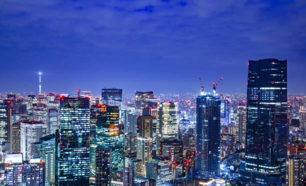 istock Night view of Tokyo, Japan 1996485287