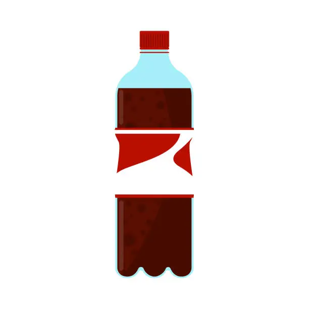 Vector illustration of soda bottle beverage