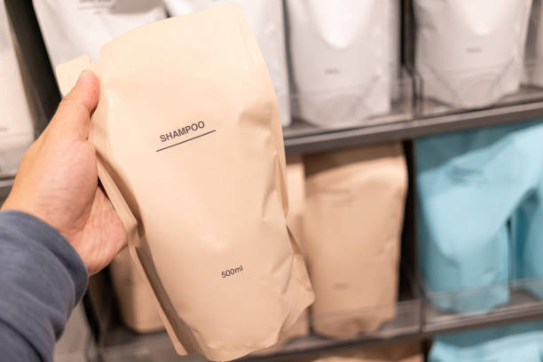istock Customer choosing Refill packet. Zero waste. Reuse reduce recycle concept 1996521758