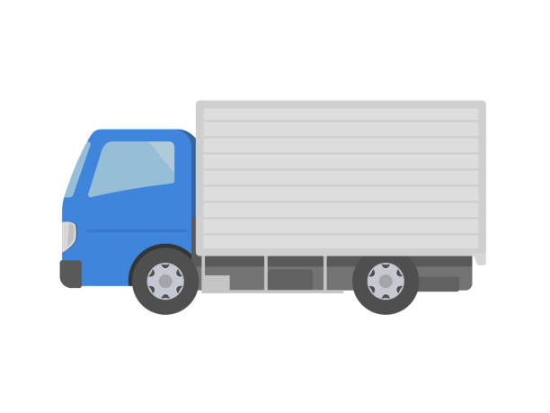 ilustrações, clipart, desenhos animados e ícones de truck illustration - truck semi truck pick up truck car transporter