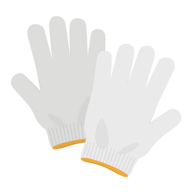 illustrations, cliparts, dessins animés et icônes de gants de travail - paire de gants