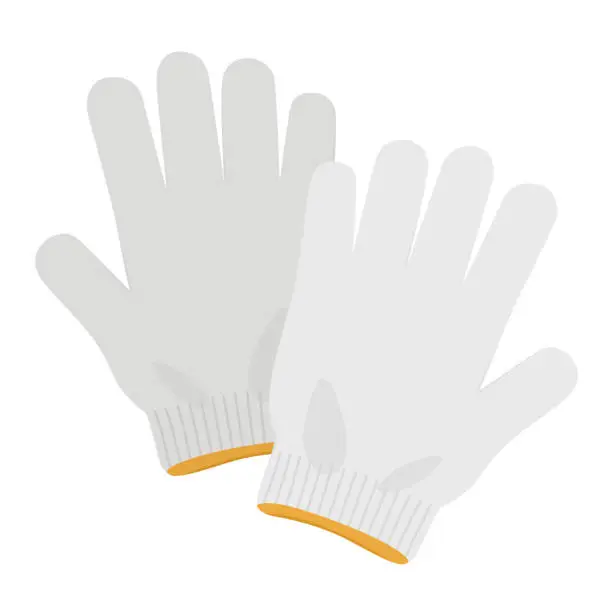 Vector illustration of work gloves