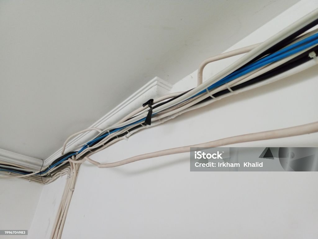 Data Cable Channel Electrical Cable Channels And Data Cables Stock Photo - Download Image ...