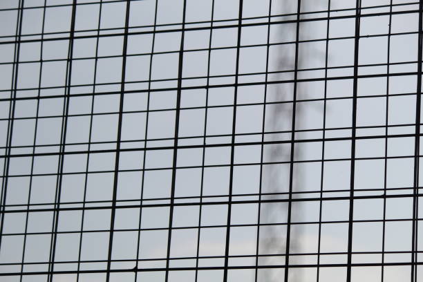 istock Close up of black wire fence 1996786489