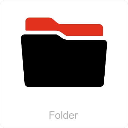 This is beautiful handcrafted pixel perfect Red and Black Filled Folder icon