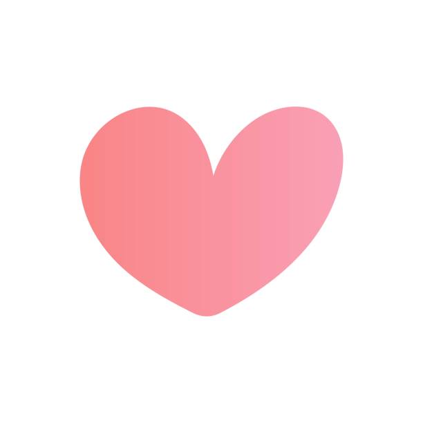 발렌타인 데이용 하트 일러스트 3 종류, 달콤한 색상 테마 - love valentines day heart shape kissing stock illustrations