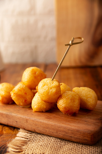 Fried breaded cheese balls, easy and delicious homemade snack recipe.