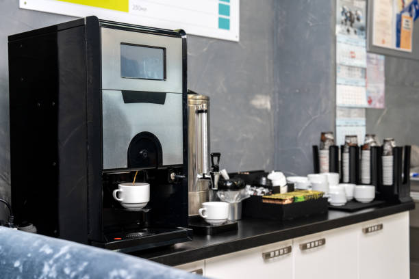 istock Coffee corner in a canteen close up 1997028419