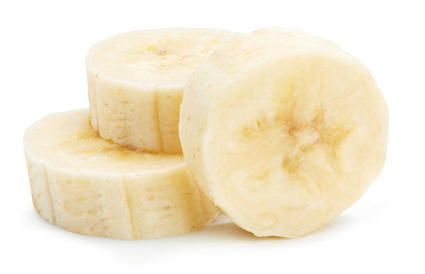 istock Banana slices Isolated with clipping path 1997042941