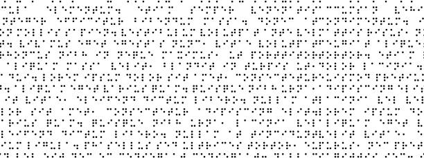 bildbanksillustrationer, clip art samt tecknat material och ikoner med monochrome braille seamless pattern - blindskrift