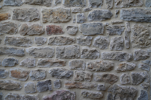 stones wall of rock horizontal stone outdoor facade background