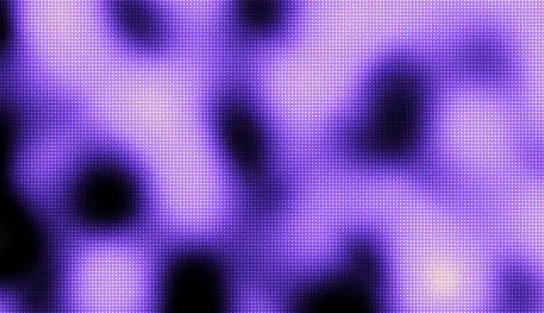 Vector illustration of Dark Purple vector template with circles. Blurred bubbles on abstract background with colorful gradient.