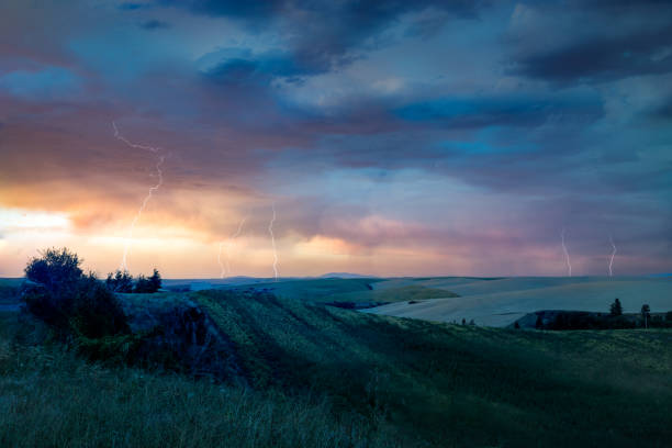 A late fall storm raging across the Palouse