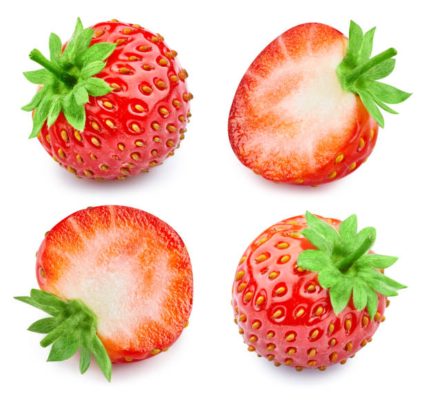 istock Organic strawberry with clipping 1997149757