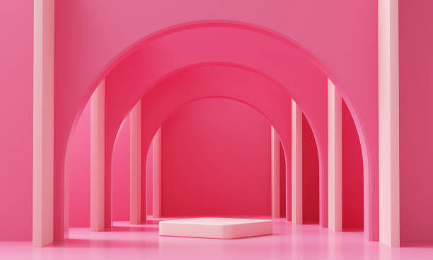istock Pink podium for product display background 3d rendering without ai generated 1997203032