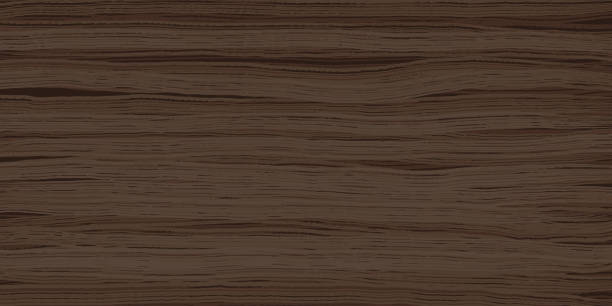 ilustraciones, imágenes clip art, dibujos animados e iconos de stock de textura uniforme de madera de nogal oscuro con vetas horizontales - walnut wood backgrounds dark