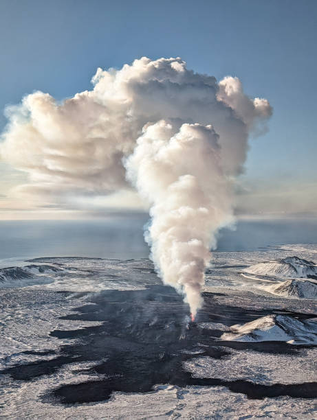 istock Erupting volcano in Grindavik, Iceland 1997280446