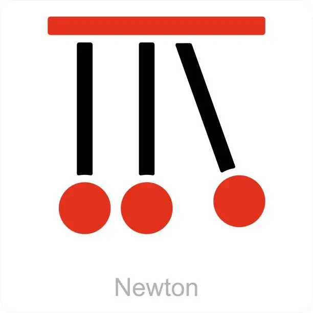 Vector illustration of Newton