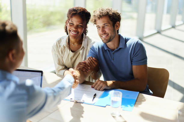 istock Successful deal with insurance agent! 1997398124