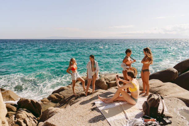 istock Summer vacation with my besties by the sea 1997419213