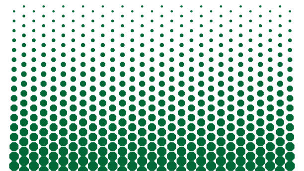 illustrations, cliparts, dessins animés et icônes de the halftone effect wallpaper - textured sine wave spotted halftone pattern