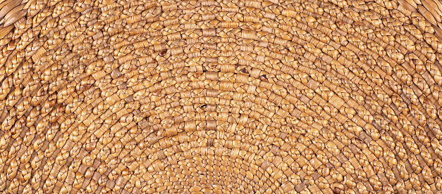 background and texture of wicker straw surface