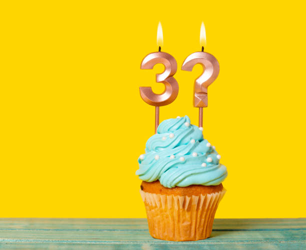 istock Birthday Cupcake With Candle Number 3 And Question Mark 1997495000