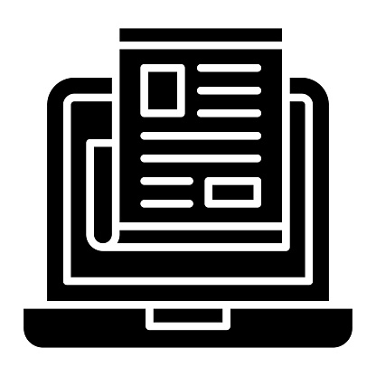 Publish Article icon vector image. Can be used for News and Media.