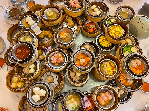 Assorted Dim sum overview