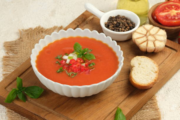istock Gazpacho,Cold Spanish soup,Tasty appetizing summer soup 1997521045