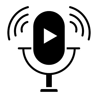 Podcast icon vector image. Can be used for News and Media.