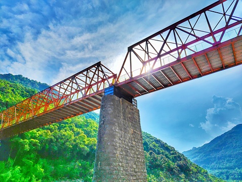 Iron bridge in Nova Roma do Sul
