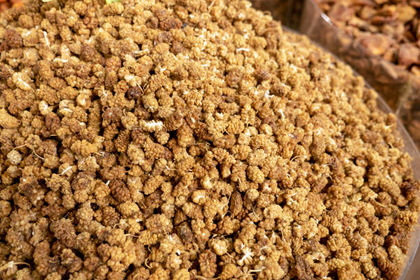 istock medicinal fresh dried mulberries close-up, 1997559405