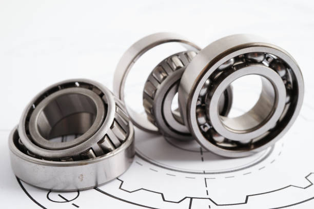 istock Engineering and precision tools with metal ball bering, mechanical industrial. 1997596269