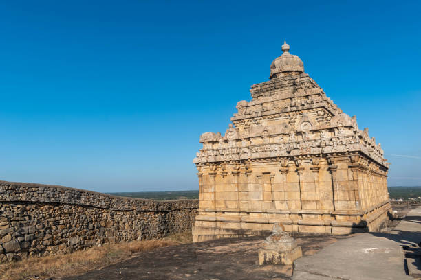 istock Ancient Chandragiri Temple at Shravanabelagola Under Clear Blue Sky in Daylight 1997623344